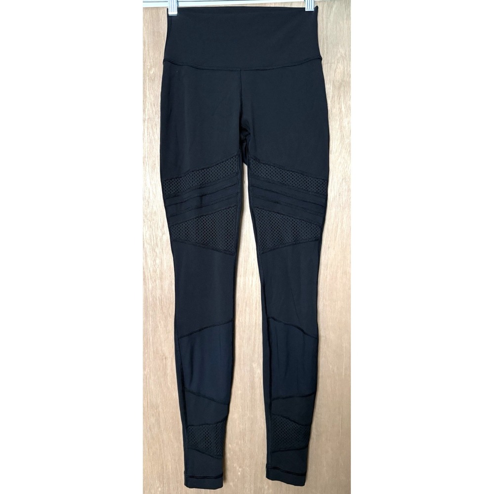 Lululemon Wunder Under High-Rise Tight Mix & Mesh 28" Black Size 4 Legging Yoga